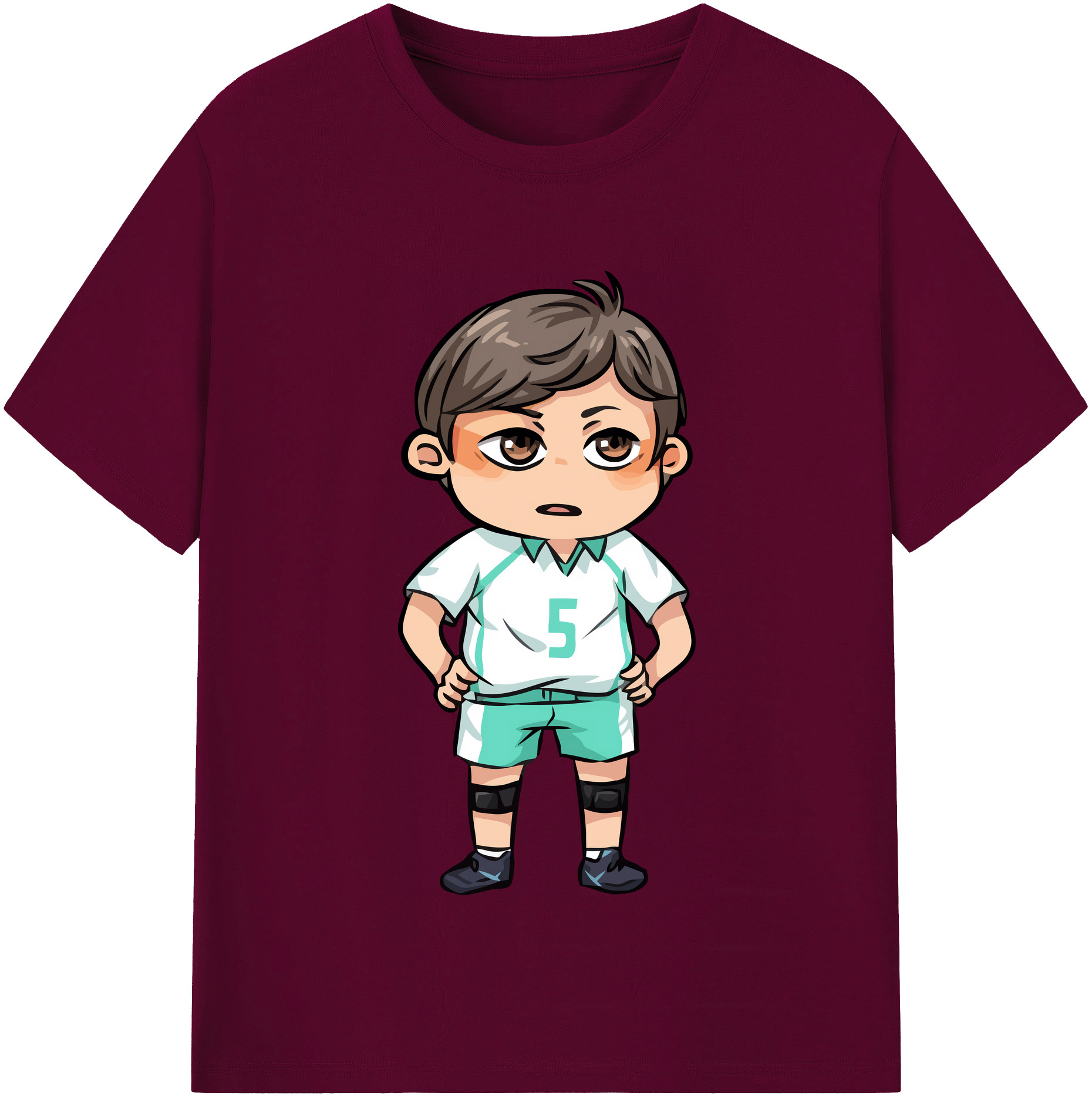 （画像用） ハイキュー!! Haikyu!! レディースカジュアルプリントTシャツ（綿100％）